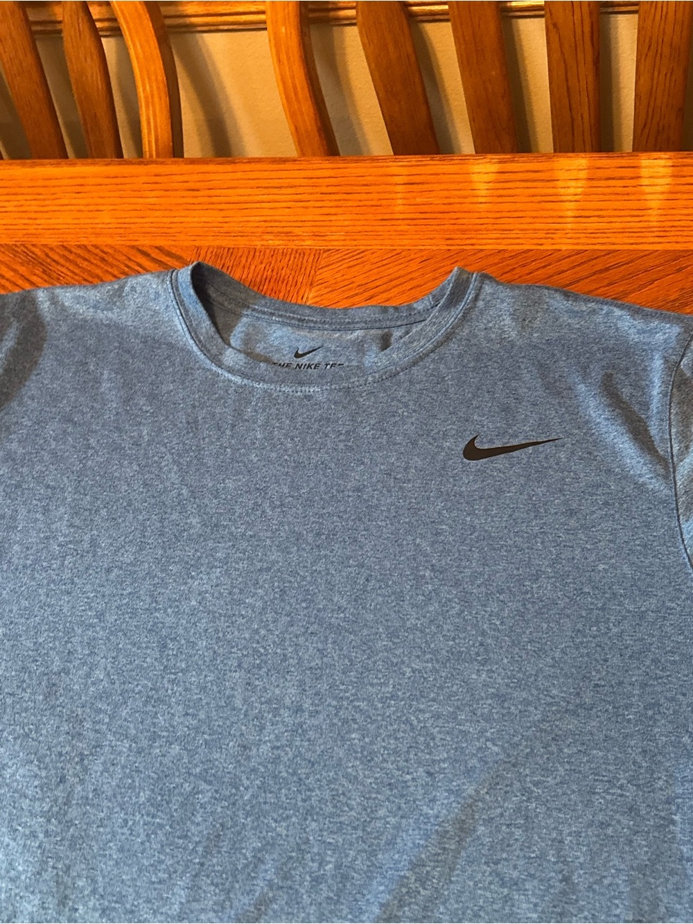 Nike Men's Heather Sky Blue Short-Sleeve Athletic Tee - Picture 2 of 7